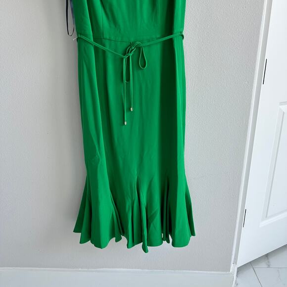 Tommy Hilfiger Green Midi Dress Size 6 New - Picture 2 of 5